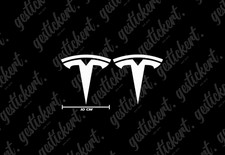2 adesivi 10 cm per Tesla