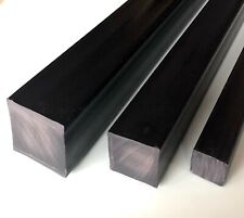 Barra Quadro PVC Pieno Nero  Scegli Lato  e Lunghezza