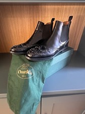 Stivali chelsea brogue borchie