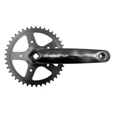 MVTEK Guarnitura CITY 1x7/8V 42D Perno Quadro con Pedivella 170mm Acciaio Nero