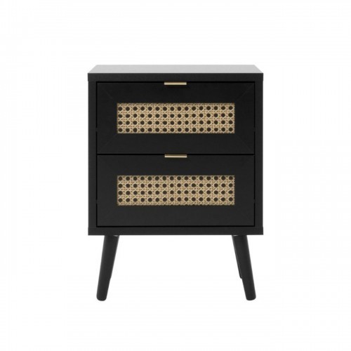 Comodino nero con - comodino,