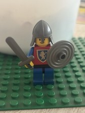 Lego Minifigure Cavaliere con Armi Originale  Set 6039 Catapulta Con Armigeri
