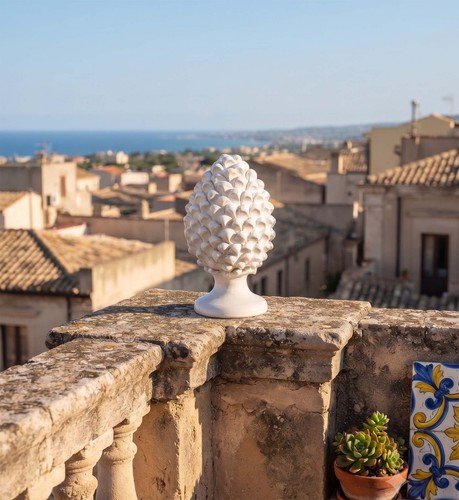 Pigna ceramica siciliana di - siciliana,