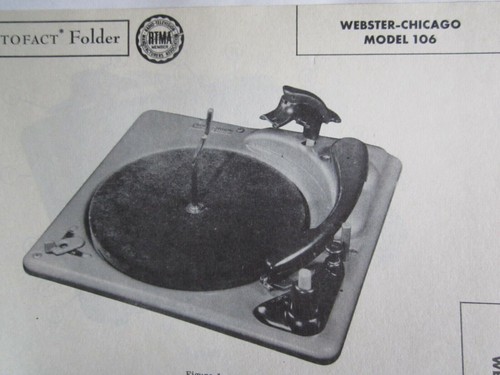 Webster chicago 106 - 106, giradischi