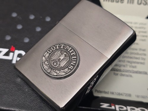 Zippo gott mit custom pin - us, (custom