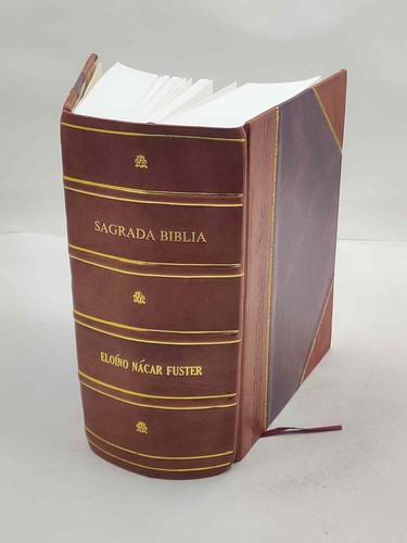 Sagrada biblia nacar - nacar, (
