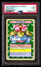 PSA 9 Venusaur 3 Green Back Topsun Pokemon Giapponese