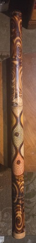 Digeridoo aborigeno intagliato - digeridoo,