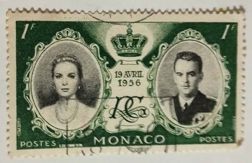 Francobollo monaco matrimonio - francobollo, monaco-matrimonio