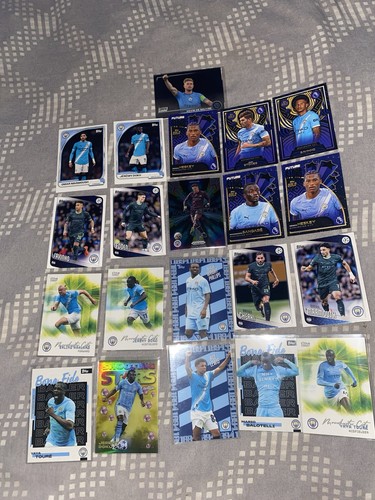 Topps manchester city numbers - city,