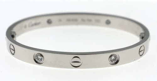 Bracciale oro bianco kt - bianco, 18