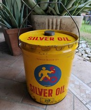 Bidone latta silver oil - bidone,