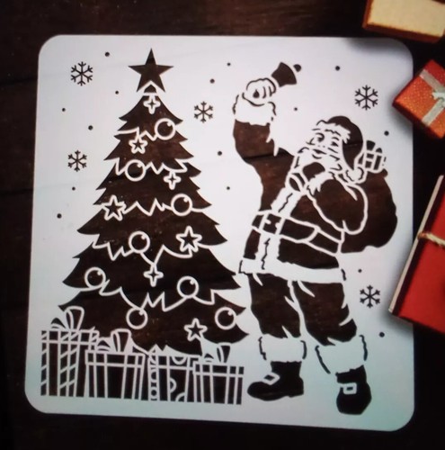 Grande babbo natale stencil - grande,