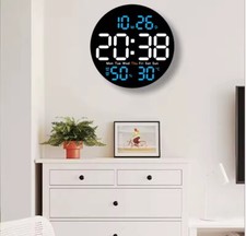 Orologio da parete digitale a led con data e temperatura display grande moderno
