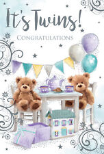 Biglietto nascita gemelli