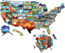 50 Pcs United States Map