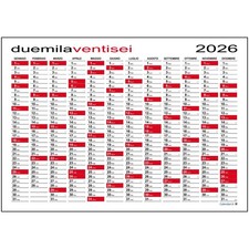 CALENDARIO 2026 MAXI PLANNER 118X84 CM DA PARETE E MURO PER UFFICIO CASA LAVORO
