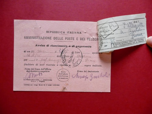 Autografo amerigo bartoli - autografo,