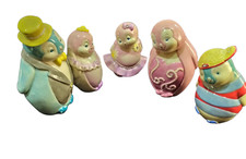 Bomboniera famiglia pinguini 5 Pz GianMarco Venturi dimensioni varie IN PORCELLA