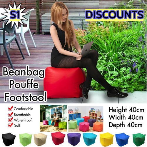 Pouf poggiapiedi cubo sacco - , a