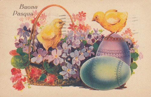 Cartolina augurale buona - cartolina,