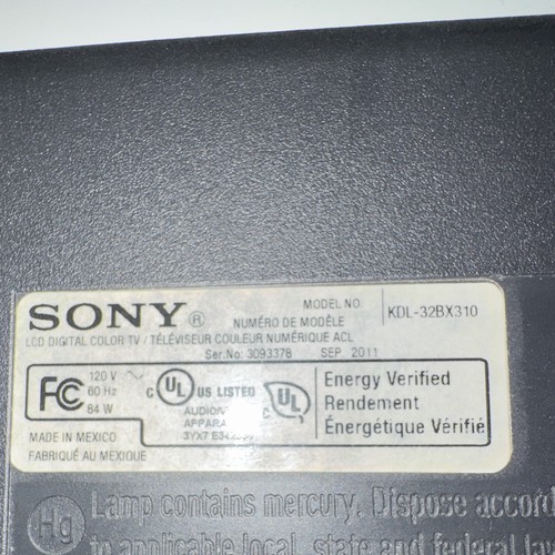 Sony bravia kdl 32bx310 in - sony,