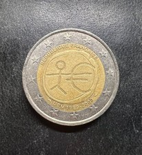 MONETA  DUE 2 EURO Francia OMINO STILIZZATO UEM 1999-2009 RARA