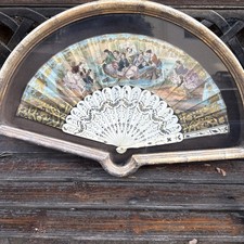 Ventaglio Antico Con Teca 