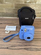 Appareil polaroid Fujifilm Instax mini 9 , bleu , fonctionnel .