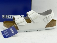 Birkenstock MILANO sandali sandali ciabatte bianco larghezza normale pelle 43