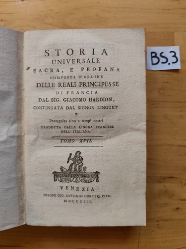 Storia universale sacra - , e