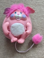 Vintage Mini Puffball Popple Pocket 1986 Mattel Toy Pink Rosa Popples