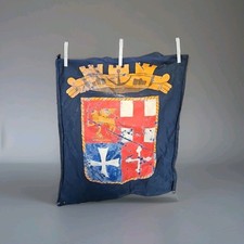 50x55 Cimileo Vecchia Bandiera Bifacciale Cotone Repubbliche Marinare Anni 50