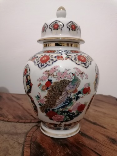 Vaso giapponese kutani con - giapponese,