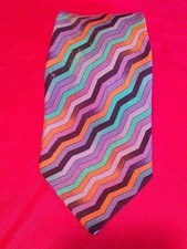 MISSONI VINTAGE MADE IN ITALY PURE SILK CRAVATTA TIE KRAWATTE ネクタイ (nekutai)