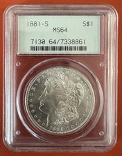 1881-S Morgan Silver Dollar $1