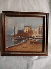 olio su compensato frmato