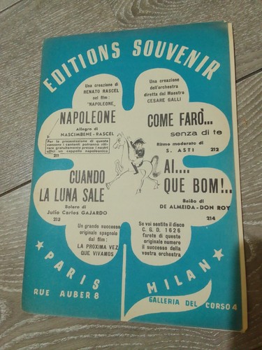 Spartito anni 50 - 31.,