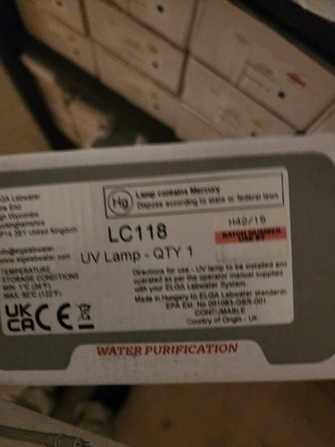 Lampada elga lc118 185n per - uv,