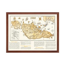Vecchia mappa dell'isola di