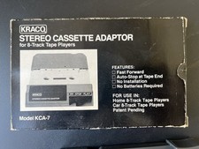 KRACO ADATTATORE STEREO CASSETTE LETTORE STEREO 8 VINTAGE DESIGN MADE IN KOREA
