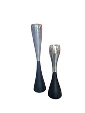 COPPIA candelabri Pedro Ramirez Vazquez ferro alluminio per Olimpiadi 1968 rari