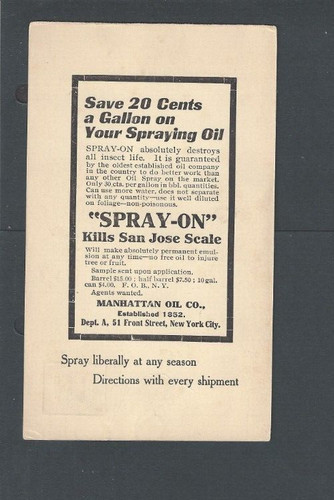 1909 manhattan oil - 1909, vende