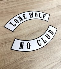 Patch dorsal LONE WOLF / NO