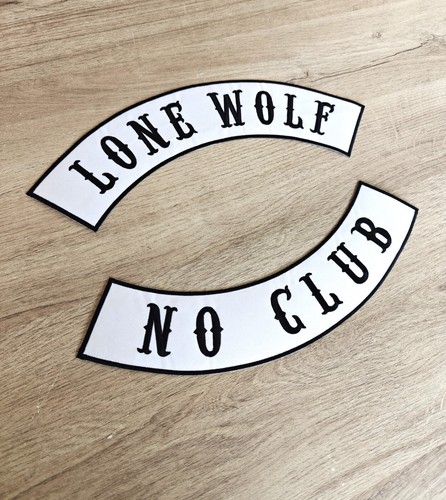 Patch dorsal lone wolf no - lone, /