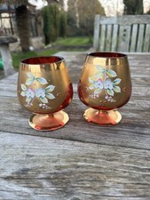 Coppia di grandi vetri brandy