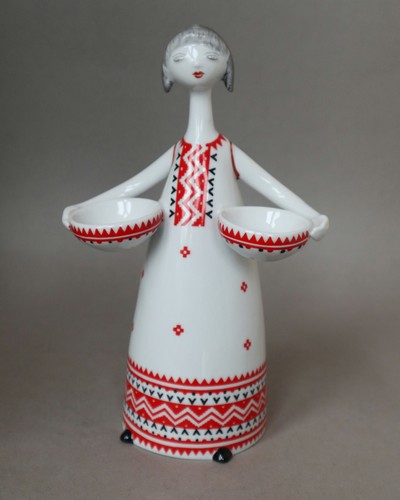 Statuina ragazza porcellana
