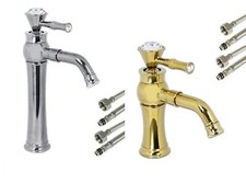 Rubinetto lavabo con - , cristalli