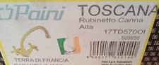 RUBINETTO CANNA ALTA PAINI TOSCANA ART. 17TD570OI TERRA DI FRANCIA