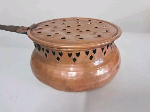 Antico scaldaletto rame - scaldaletto,